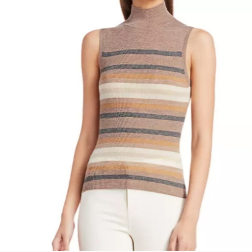THEORY CASHMERE SLEEVELESS SWEATER SIZE SMALL